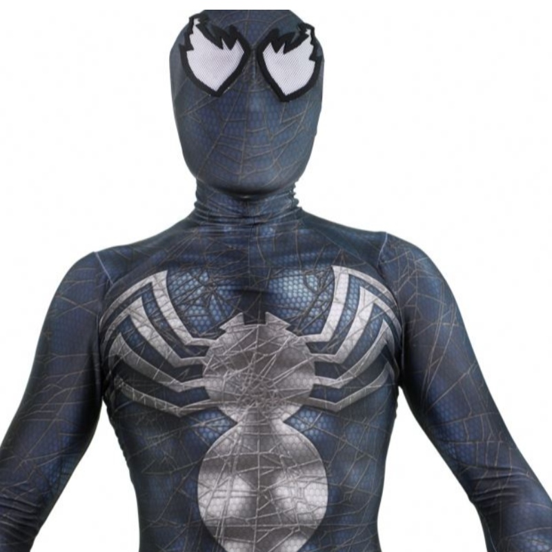 Black Zentai Suit Halloween Carnival Birthday Party Props Novelty&Special Use Symbiote Spiderman Venom Costume