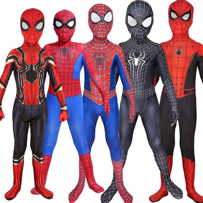 Halloween kostymleverantörer grossist spider-man kostym bodysuit cosplay fest klänning klänning