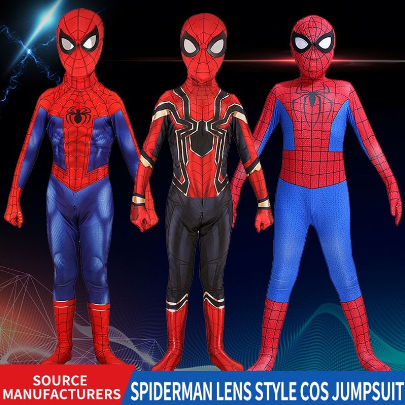 Halloween kostymleverantörer grossist spider-man kostym bodysuit cosplay fest klänning klänning