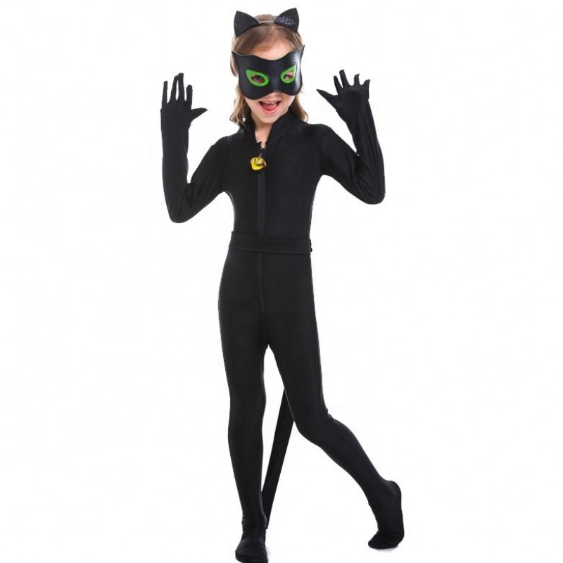 Hot Halloween Children's The Bat Man Cosplay Costumes Girls Cat Woman Kids Superhero Costumes