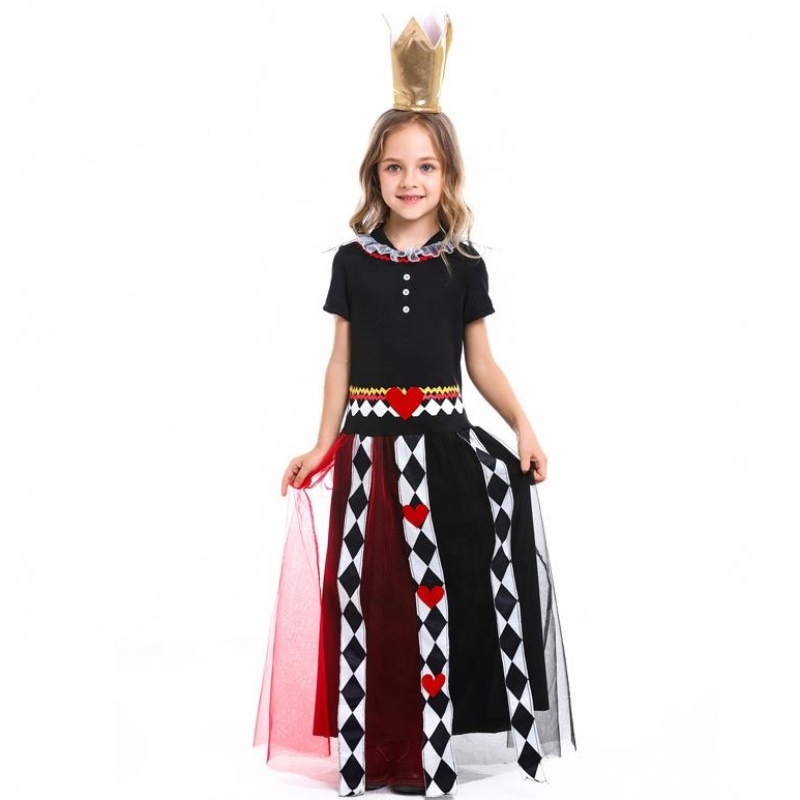 Hot Halloween Children's Movie Costumes Girls Alice's Adventures in Wonderland the Red Queen Costume