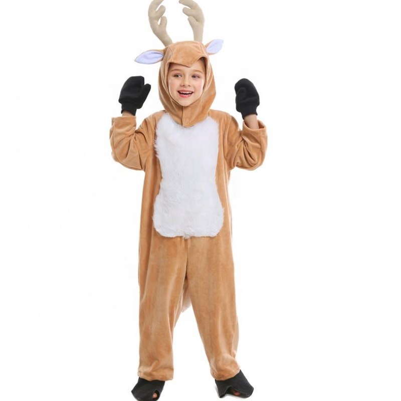 Heta barns dag Halloween Cosplay Christmas Animal Elk Reindeer Children's Costumes Mascotte Costume