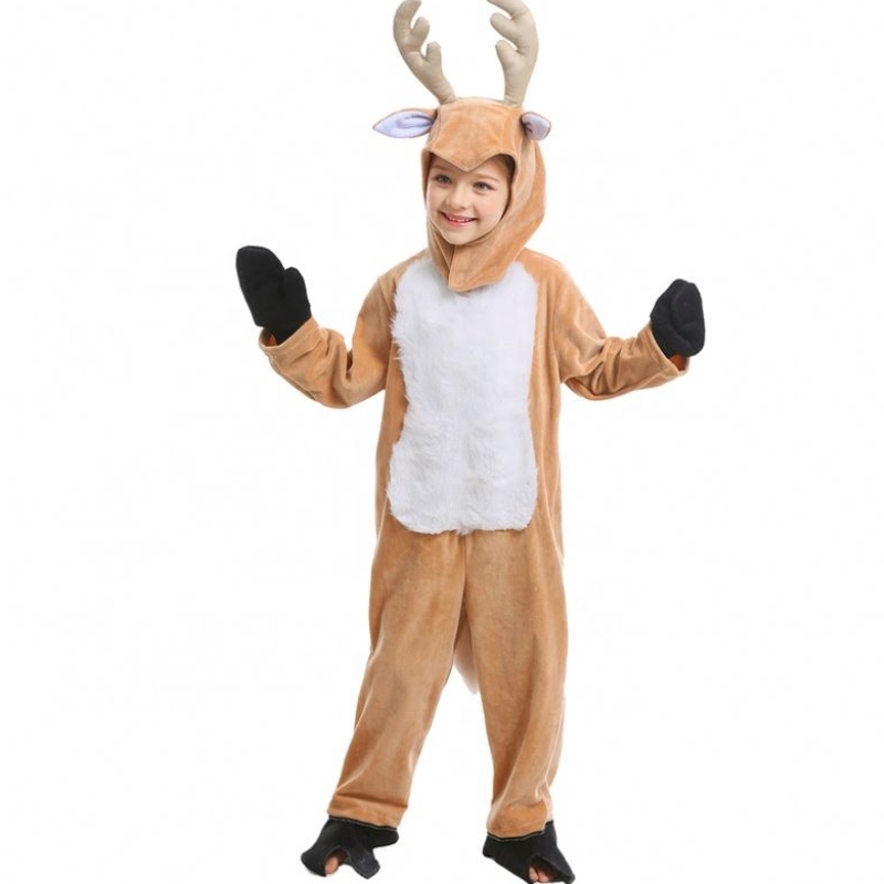 Heta barns dag Halloween Cosplay Christmas Animal Elk Reindeer Children's Costumes Mascotte Costume