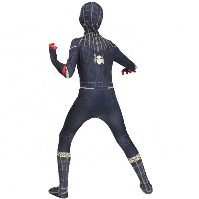 Fancy Jumpsuit vuxen och barn halloween cosplay bodysuit röd svart spandex 3d tryckt kläd spindel man spiderman kostym