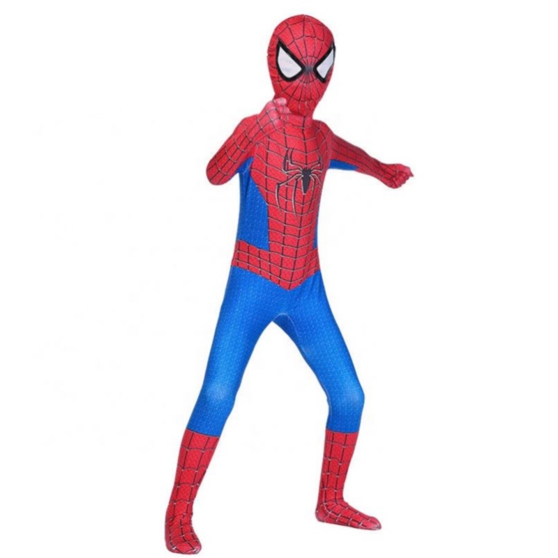 Red Spiderman Jumpsuit Cosplay Costume for Children Clothing Set Spider Man Suit