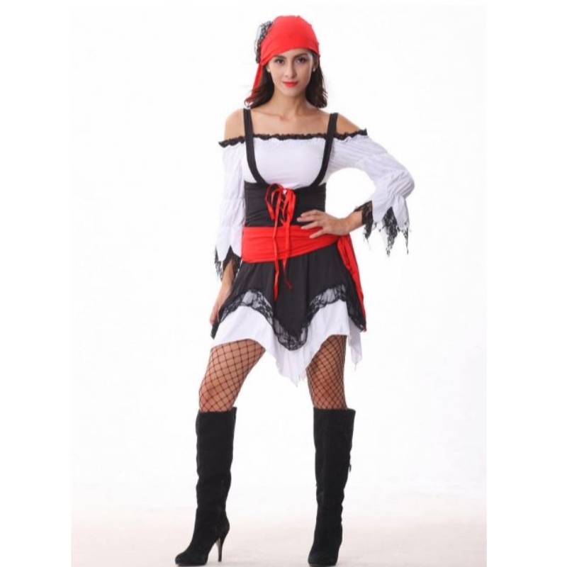 Halloween Party Dress Sexig Pirate Uniform Night Cosplay Costume