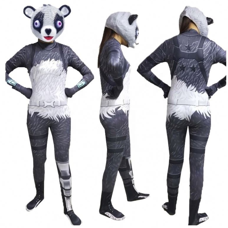 Ny snygg fabrik direkt het försäljning kuddlag ledare jumpsuit kvinnlig skalle trupper bodysuit för vuxna fortnite cosplay costume