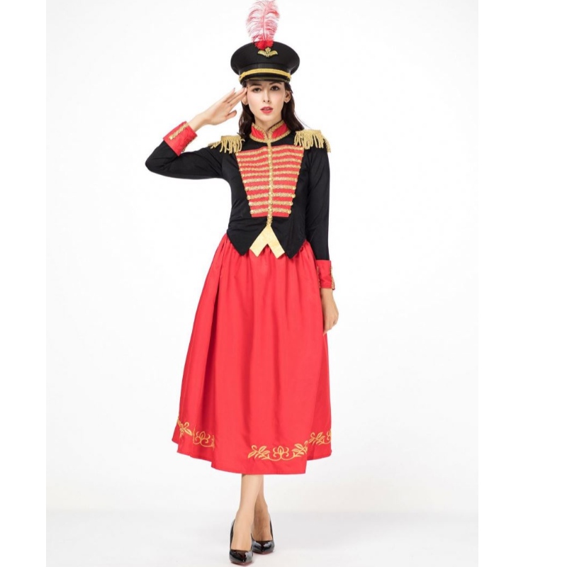 Halloween Carnival Costume Cos Nutcracker med fyra kungar och kvinnlig Knight Dress Anime Costume