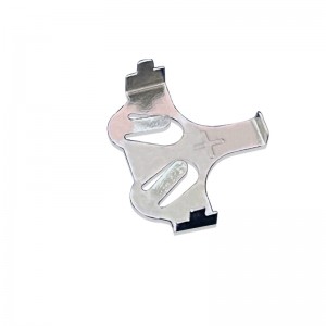 Button Cell CR2032 Batterilhållare Precision Nickelpläterad batterimärkning Stabil 3V 0,25 mm