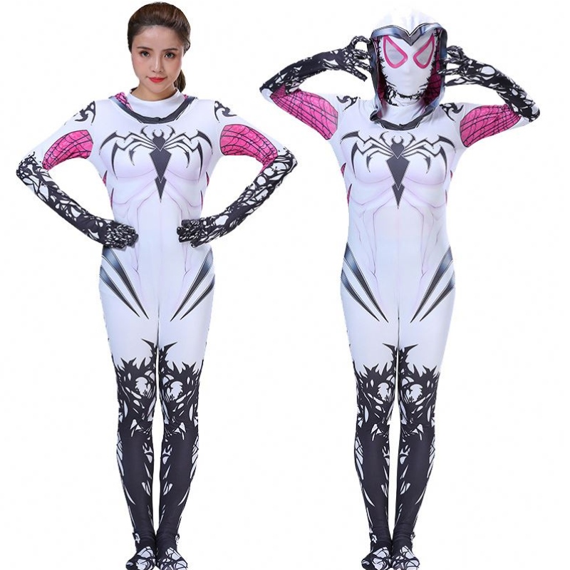 2022 Ny design elastisk och andningsbar elastisk och andbar gift bodysuit kostymer fest cosplay