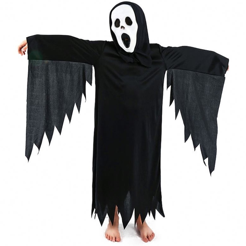 Halloween Scary Cosplay Suit pojkar läskig fantom klä upp Ghost Costume Halloween HCVM-003