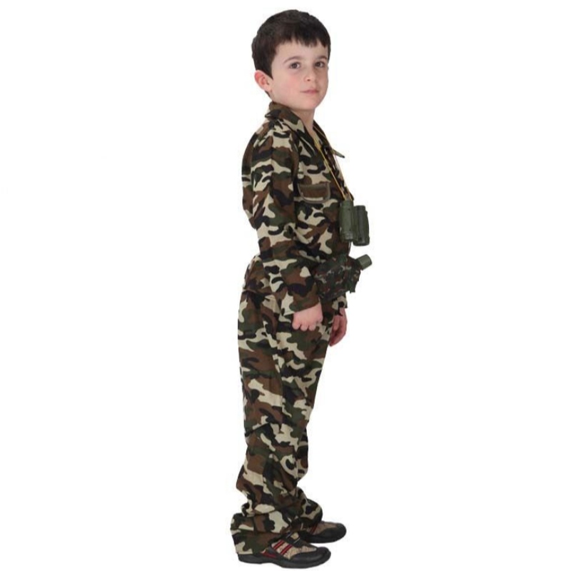 Pojkar soldat kostym militär uniform kostym barn armé kostym hcbc-010