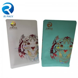 Pocket blixtlås platta bottenväskor med UV -stämpling