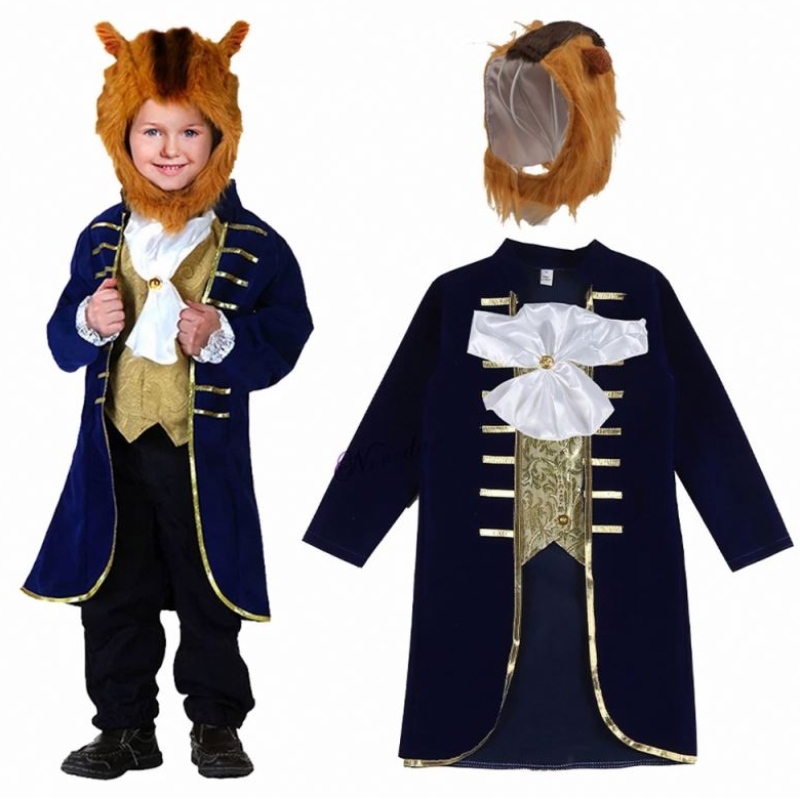 Baby Boy Toddler Halloween Cosplay Beast Prince Kids Prince Costume With Headgear Tie HCBL-014