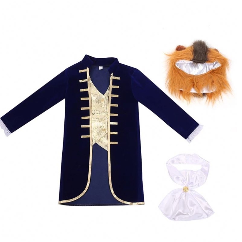 Baby Boy Toddler Halloween Cosplay Beast Prince Kids Prince Costume With Headgear Tie HCBL-014