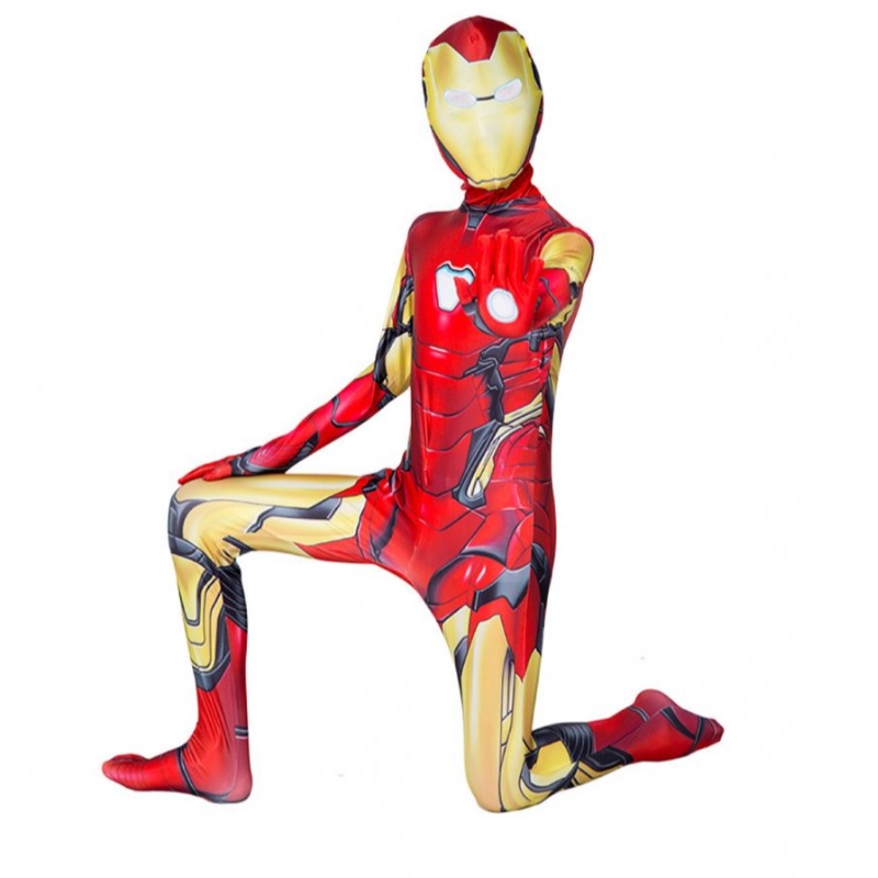 Halloween Ironman kostym med vuxna barn slutspel superhjältar barn jumpsuit kostym vuxen barn karneval fest