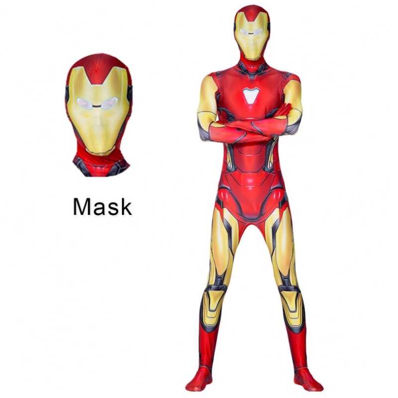 Halloween Ironman kostym med vuxna barn slutspel superhjältar barn jumpsuit kostym vuxen barn karneval fest