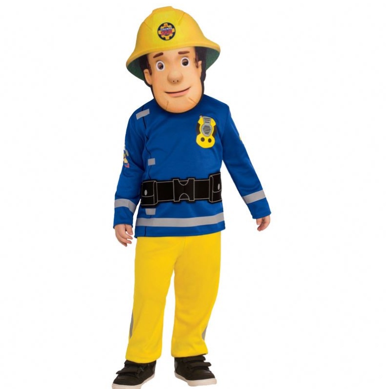 Brandman Sam Small Rescue Children Spela föreställningar klä upp outfit barn cosplay halloween kostymer