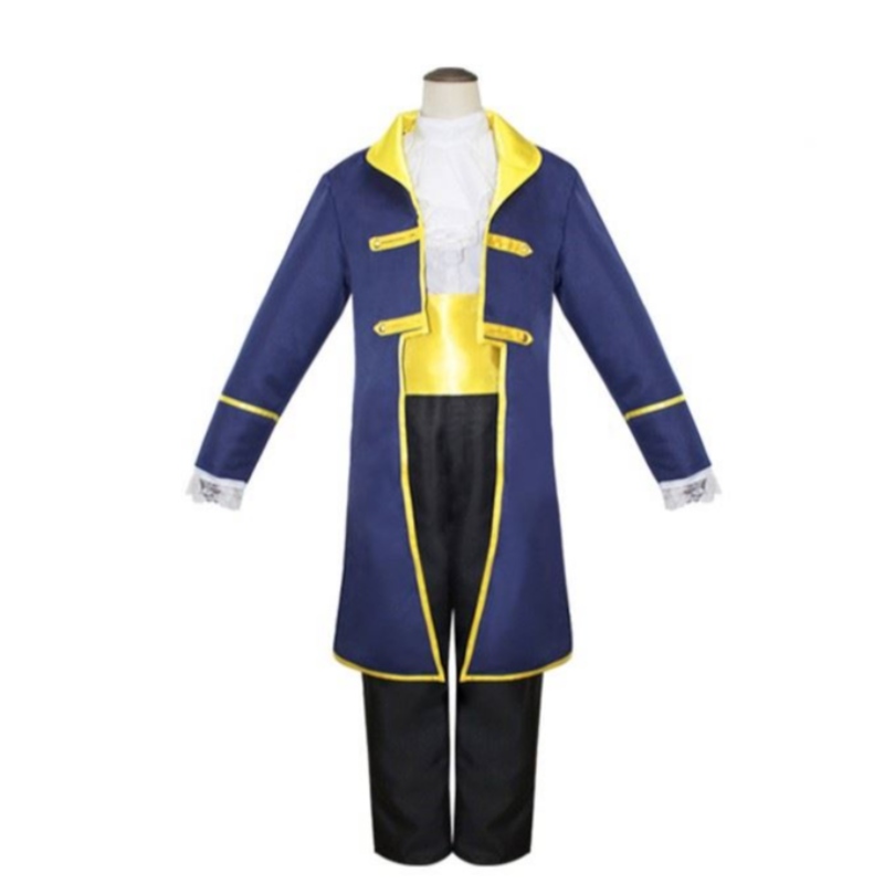 Carnival Cosplay Children Blue Boys Pianist Prince Costume For Party