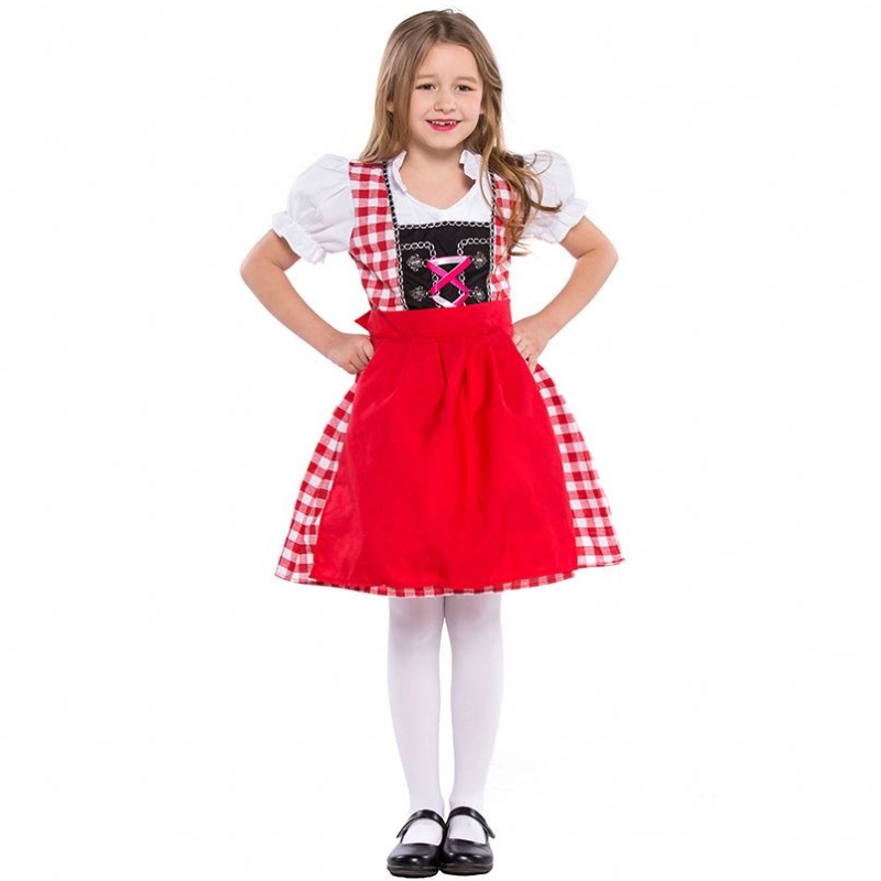 S-XL Child Germany Beer Festival Waiter Cosplay Costumes Boys and Girls Oktoberfest Costumes Kids Roll Play Uniform