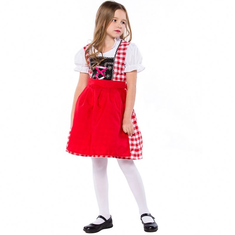 S-XL Child Germany Beer Festival Waiter Cosplay Costumes Boys and Girls Oktoberfest Costumes Kids Roll Play Uniform