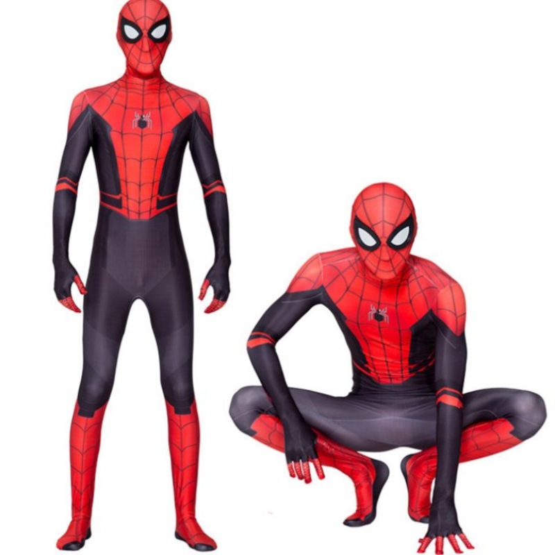 Filmspel kostym förälder-barn parallell universum svart spindel jumpsuit vuxen anime cosplay spiderman halloween kostym