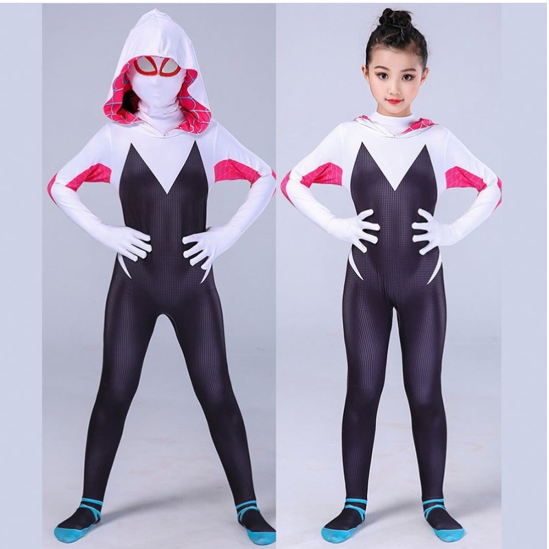 Tv&filmdräkter superhjälte kostym spiderman bodysuit för barn spindel-man jumpsuit halloween cosplay anime kläder