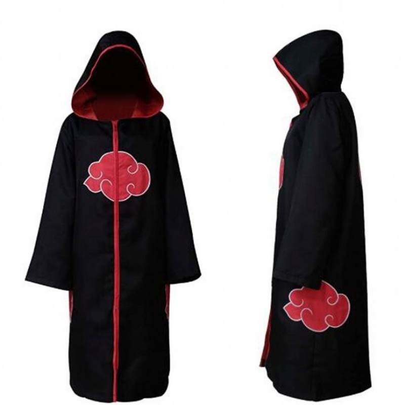 Cosplay set anime akatsukiuchiha itachi kostym halloween julfest sasuke klädklocka cape vuxna barn cosplay