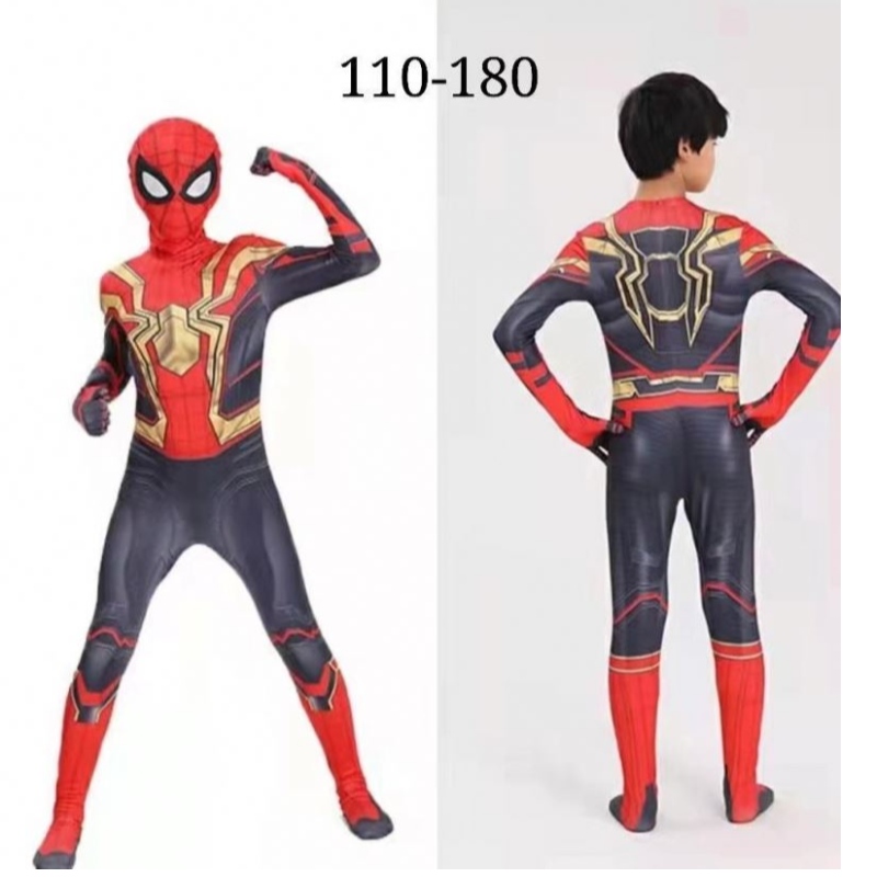 Superhjälte kostym bodysuit för barn halloween cosplay jumpsuit 3d stil vuxen spiderman kostym cosplay kostymer