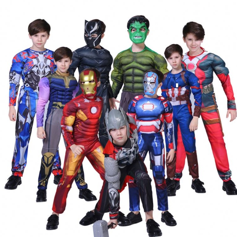 Partihandel Barn Performance Clothing Halloween Carnival Party Cosplay kostymer Långa ärmar Jumpsuits Kids Tights