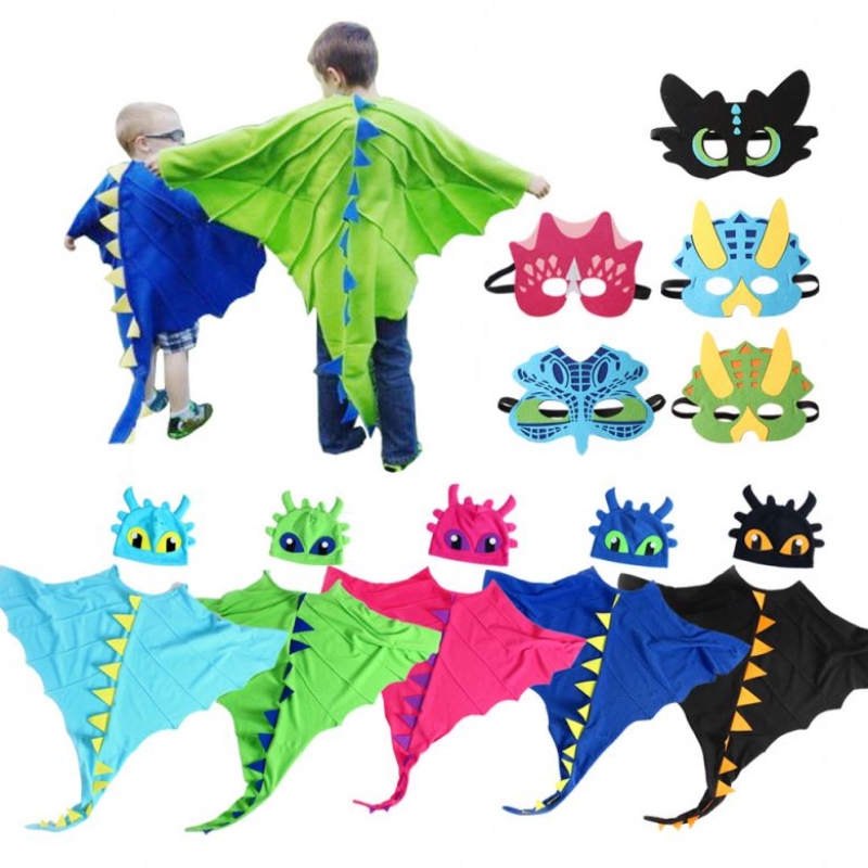 Dragon Costume Cloak with Hat Toothless Dragon Cape Anime Cosplay Costumes Dinosaur Costume