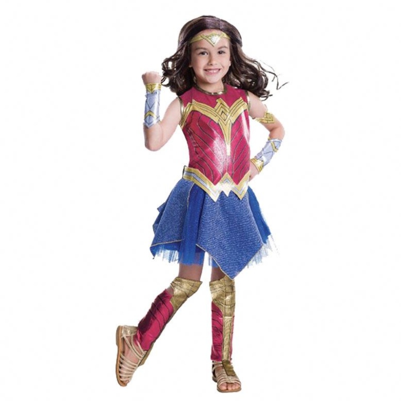 Wonder Girl Costume Children klä upp superhjälte cosplay Halloween kostym för barn