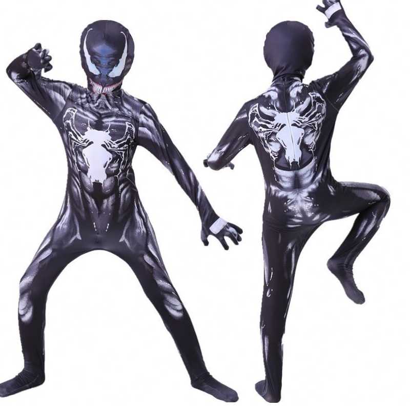 Ny design vuxen kostym barn kostym jumpsuit pojkar symbiote spiderman kostymer superhjälte cosplay halloween kostymer