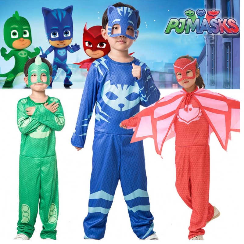 2021 Kostym Halloween Cosplay Ny långärmad förklädnad Cape Superhero Cosplay Halloween Anpassade kostymer för barn