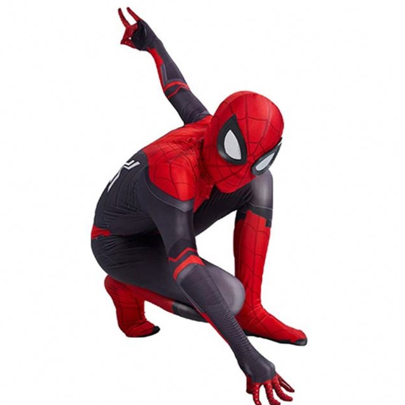 Spiderman Costume Bodysuit for Kids Spandex Zentai Halloween Cosplay Jumpsuit 3D Style