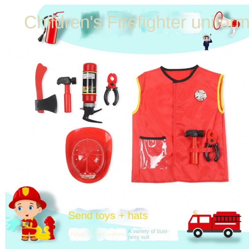 Children Doctor Uniform Cosplay Child/firefighter/pilotingenjör/cook/nurse cosplay costume