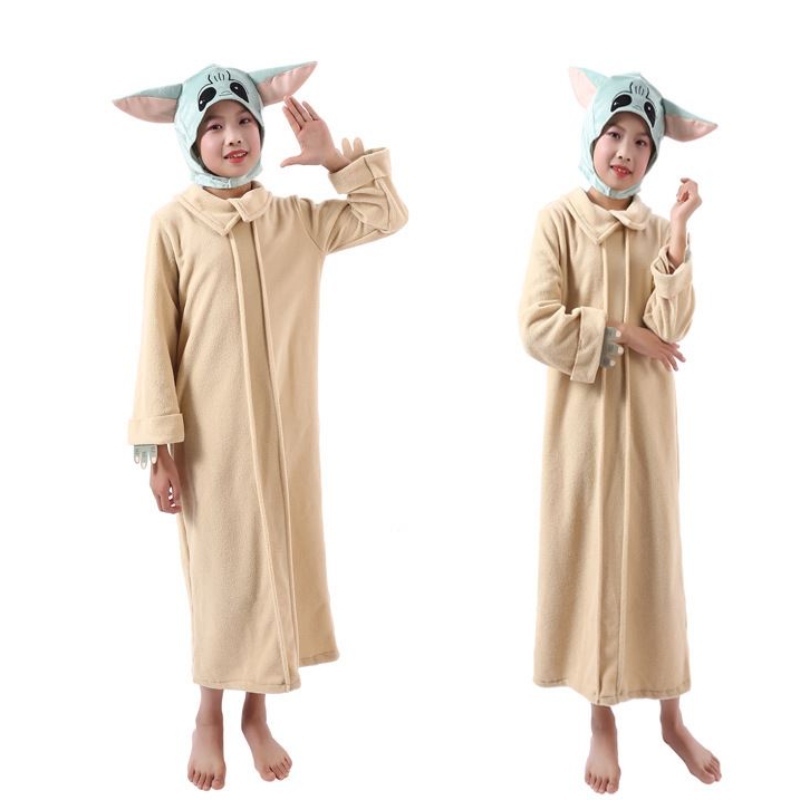 Baby yoda cosplay costume yoda war anime barn coverall