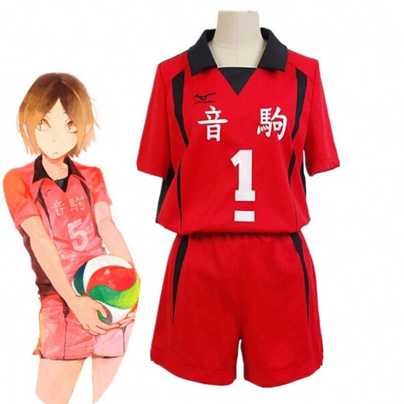 Vuxen Haikyuu Nekoma High School#5 1 Kenma Kozume Kuro Tetsuro Cosplay Haikiyu Volley Ball Team Jersey Sportswear Uniform
