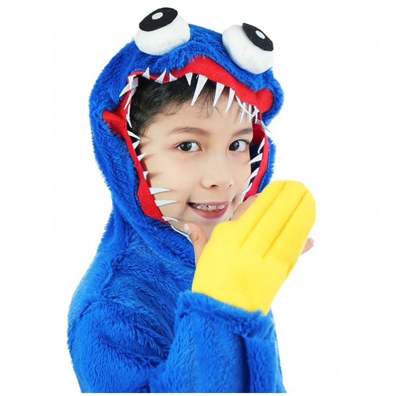 Wuggy Costume Poppy Playime Game Character Plush Jumpsuit Horror Scary Soft Gift for Kids Carnival Party Cosplay Clothes