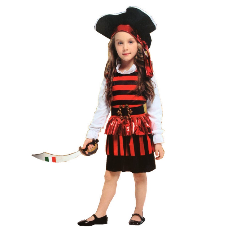 Amazon Hot Sale Cosplay Costume Halloween Pirate Party Clothes for Kids