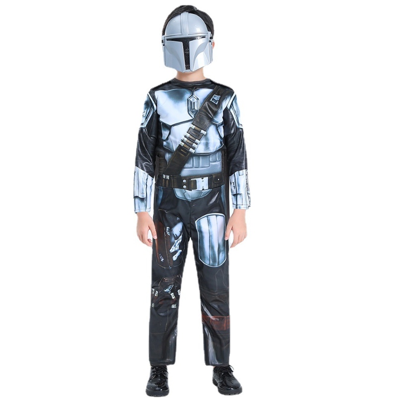 Mandalorian Costume Kids Youth Size Dress Up Cosplay Halloween