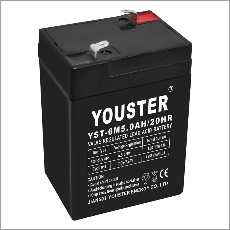 Youster Lead Acid Battery 6V 5.0Ah Battery Use for Lighting/ups/CCTV/HOME Appliance/solar/inverter