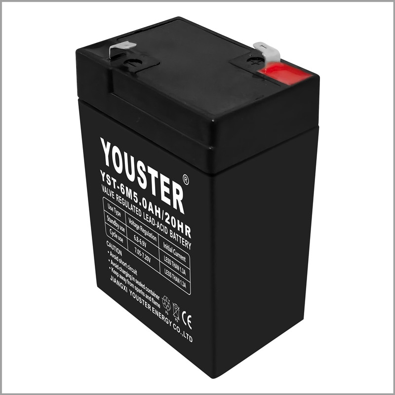 Youster Lead Acid Battery 6V 5.0Ah Battery Use for Lighting/ups/CCTV/HOME Appliance/solar/inverter