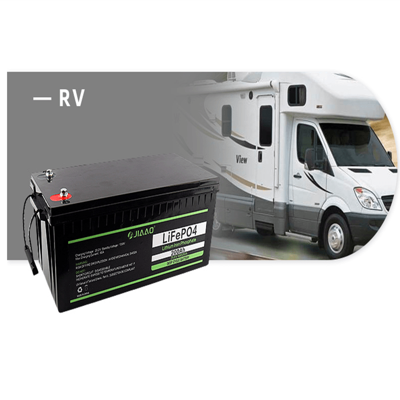 LiFePO4 bateria 12V 200Ah litiumjärn batteri pack lätt vikt 12 v 200 ah LiFePO4 batteri lång livslängd för RV husbil