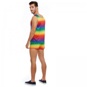 MENS RAINBOW COSTUM