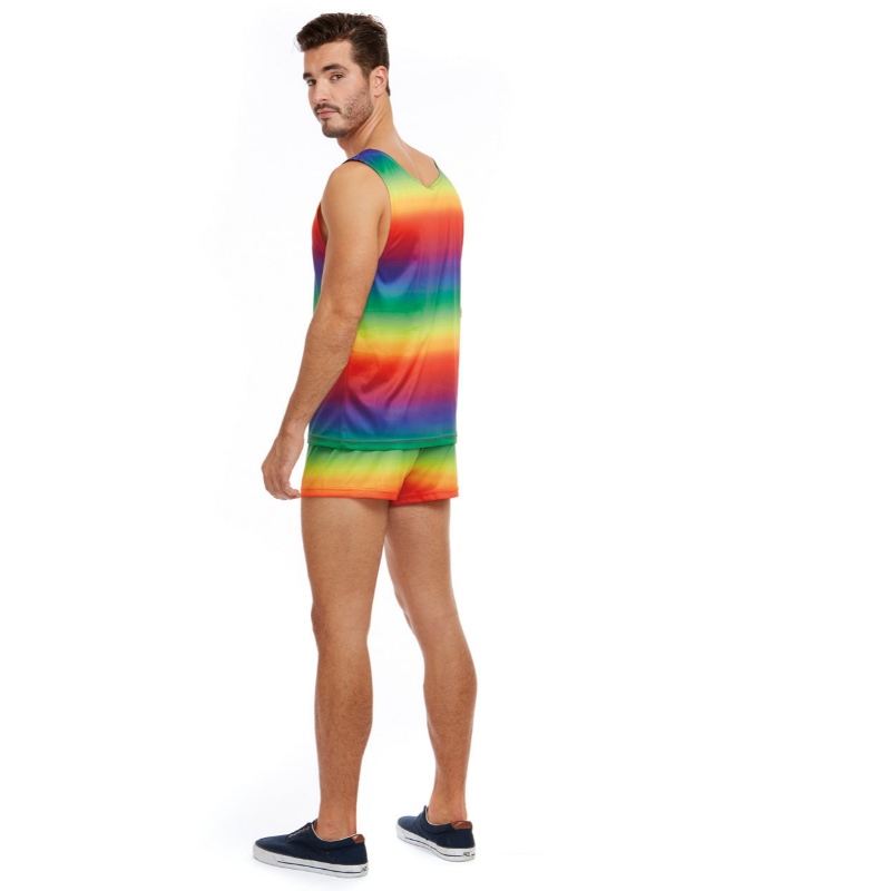 MENS RAINBOW COSTUM