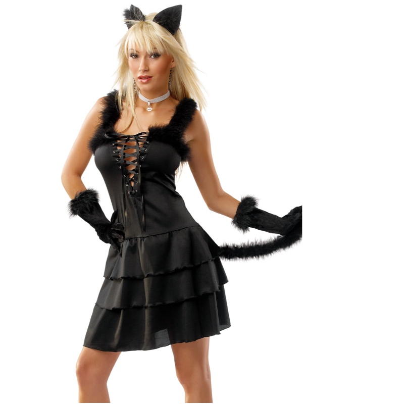 BLACK CAT HALLOWEEN COSTUM