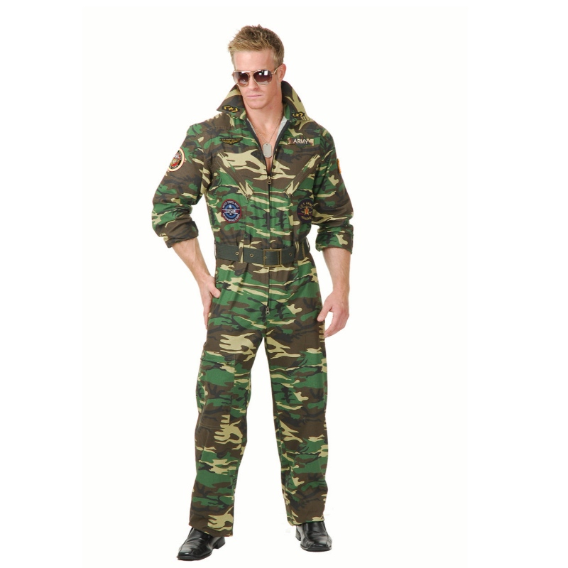 TOP GUN CAMO JUMPSUIT COSTUM