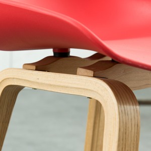 Modern klubbrestaurang Bar Högstol Mattstol Färgglada plastfabrik Cafe -stolar