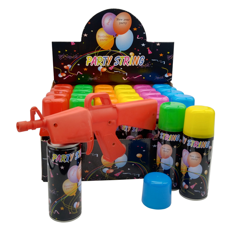 Silly String with Gun Crazy String with Gun Party String Confetti Shooter